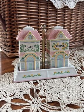 Vintage Lenox Spice Village 1991 Salt & Pepper Shakers